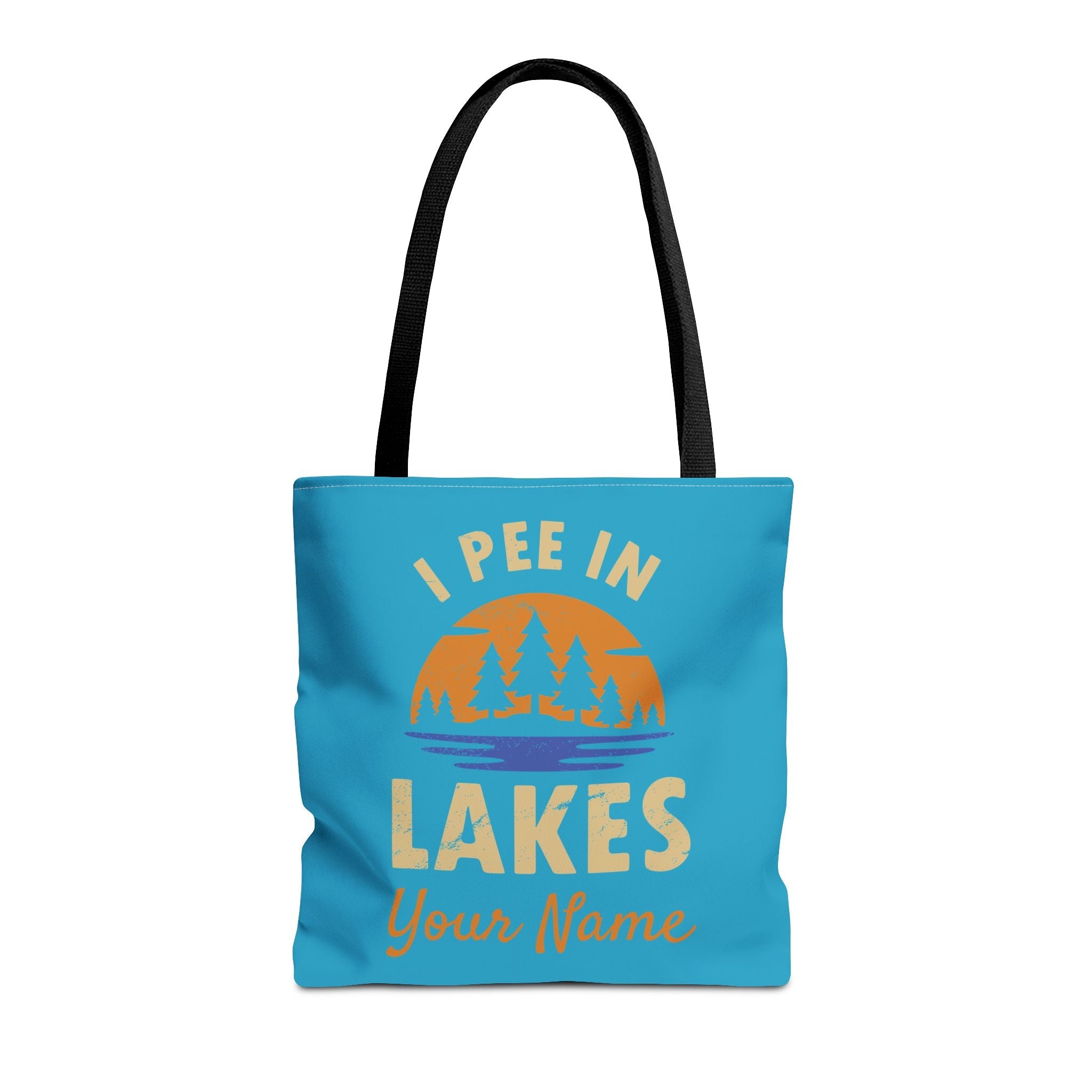 Tote Bag - I Pee In Lakes Retro Sun