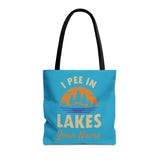 Tote Bag - I Pee In Lakes Retro Sun