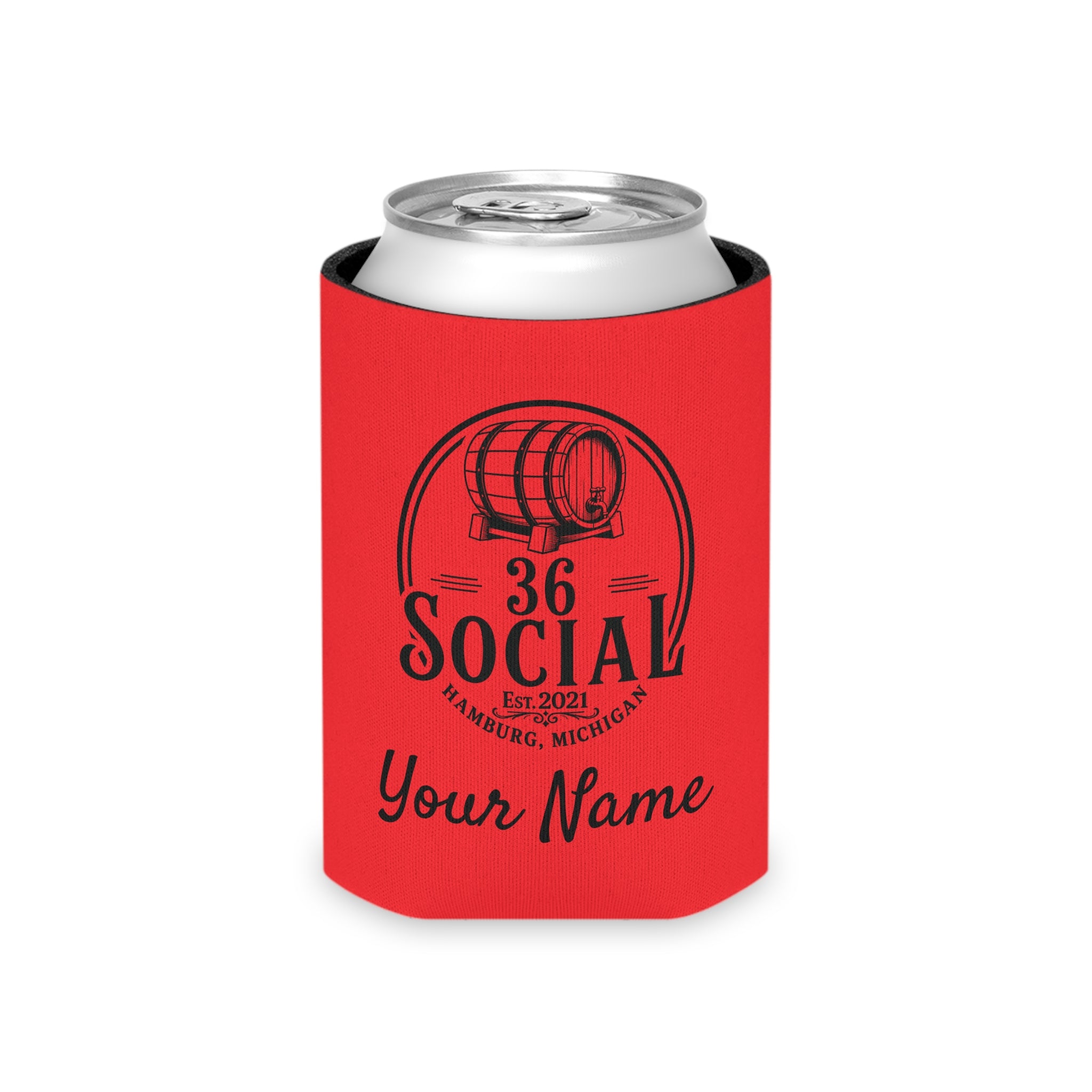 36 Social Logo 2 SL Can Cooler - Regular - Red (Satisfy)