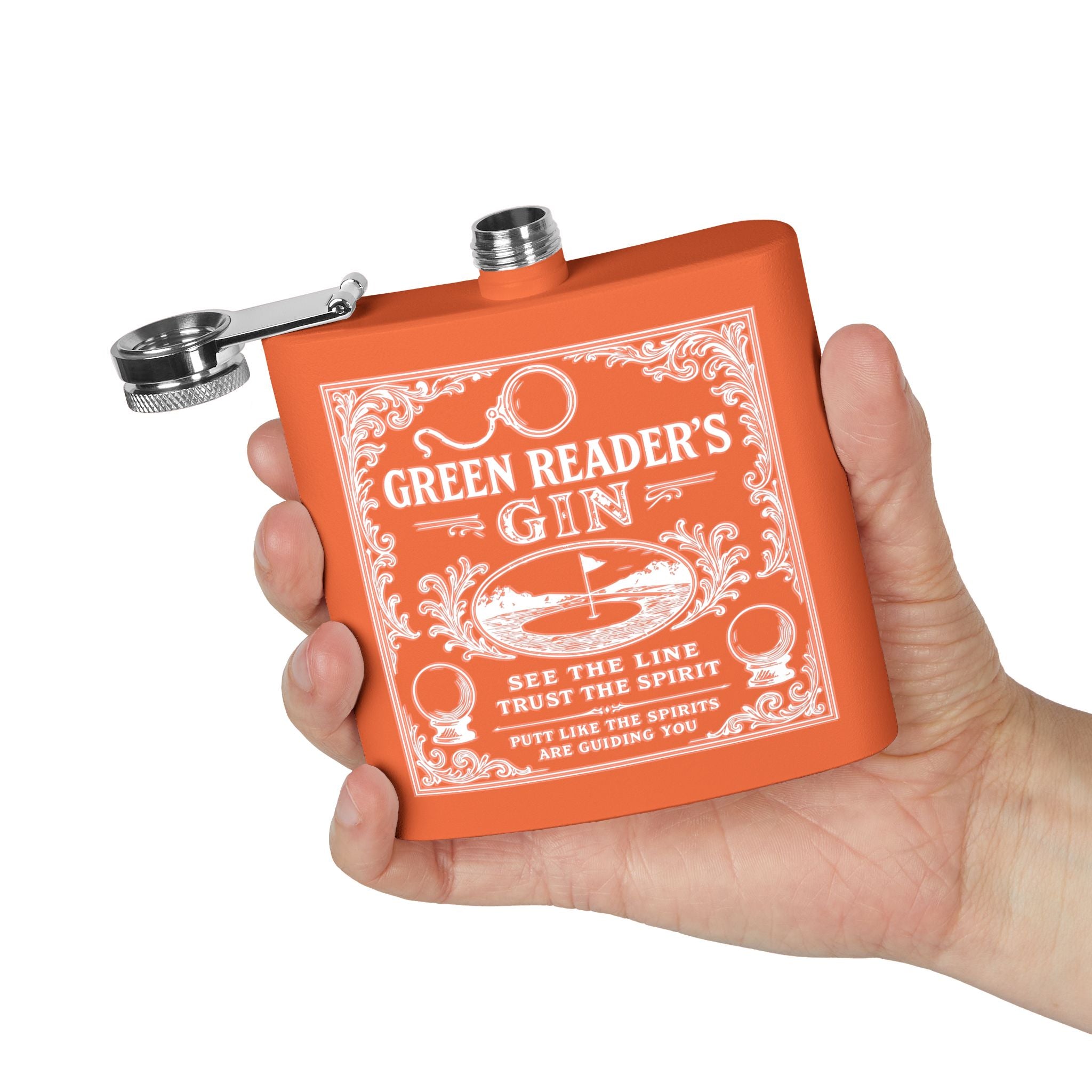 Green Reader's Black Flask - 6oz