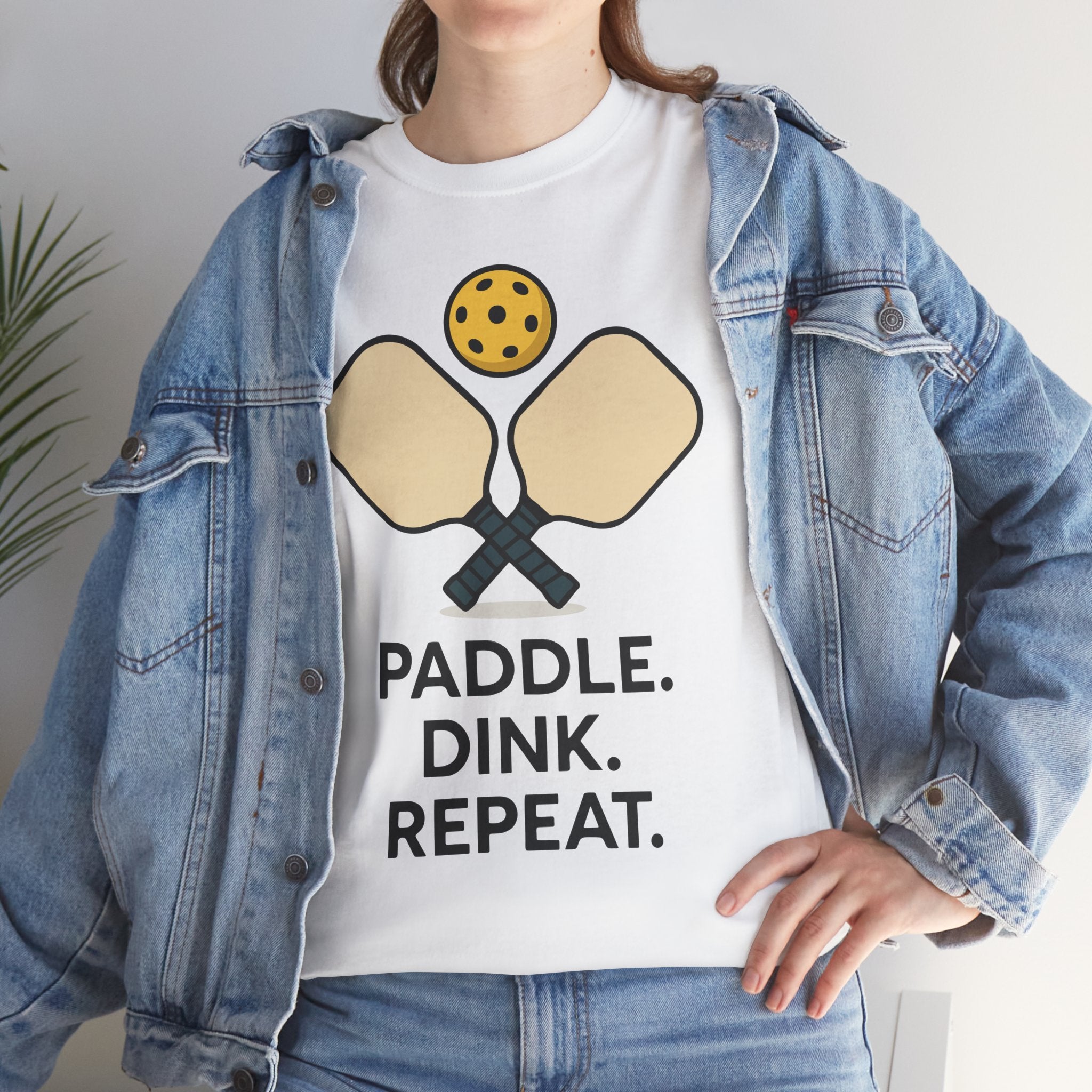 Paddle Dink Repeat Basic T-Shirt - Unisex