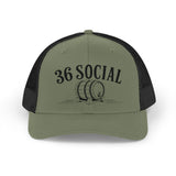 Snapback Trucker Cap - Embroidered - 36 Social