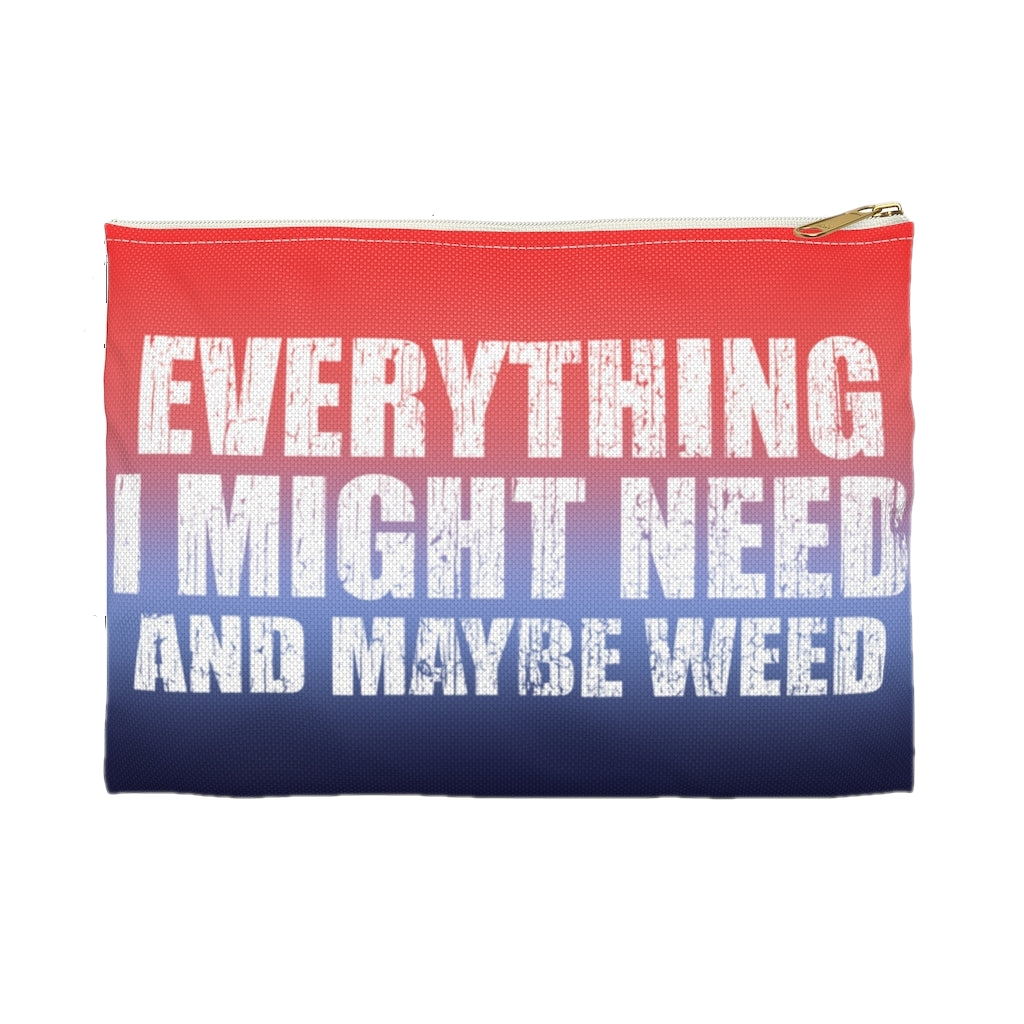 ***2 SIDED***  Accessory Pouch (Flat Bottom) - Everything I Might Need  - HRCL LL