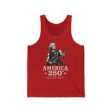 Rock Guitar Soldier America 250 Distressed Patriotic Grunge Basic Tank Top - Unisex