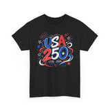 Bold Brush USA 250 Anniversary Patriotic Americana Basic T-Shirt - Unisex