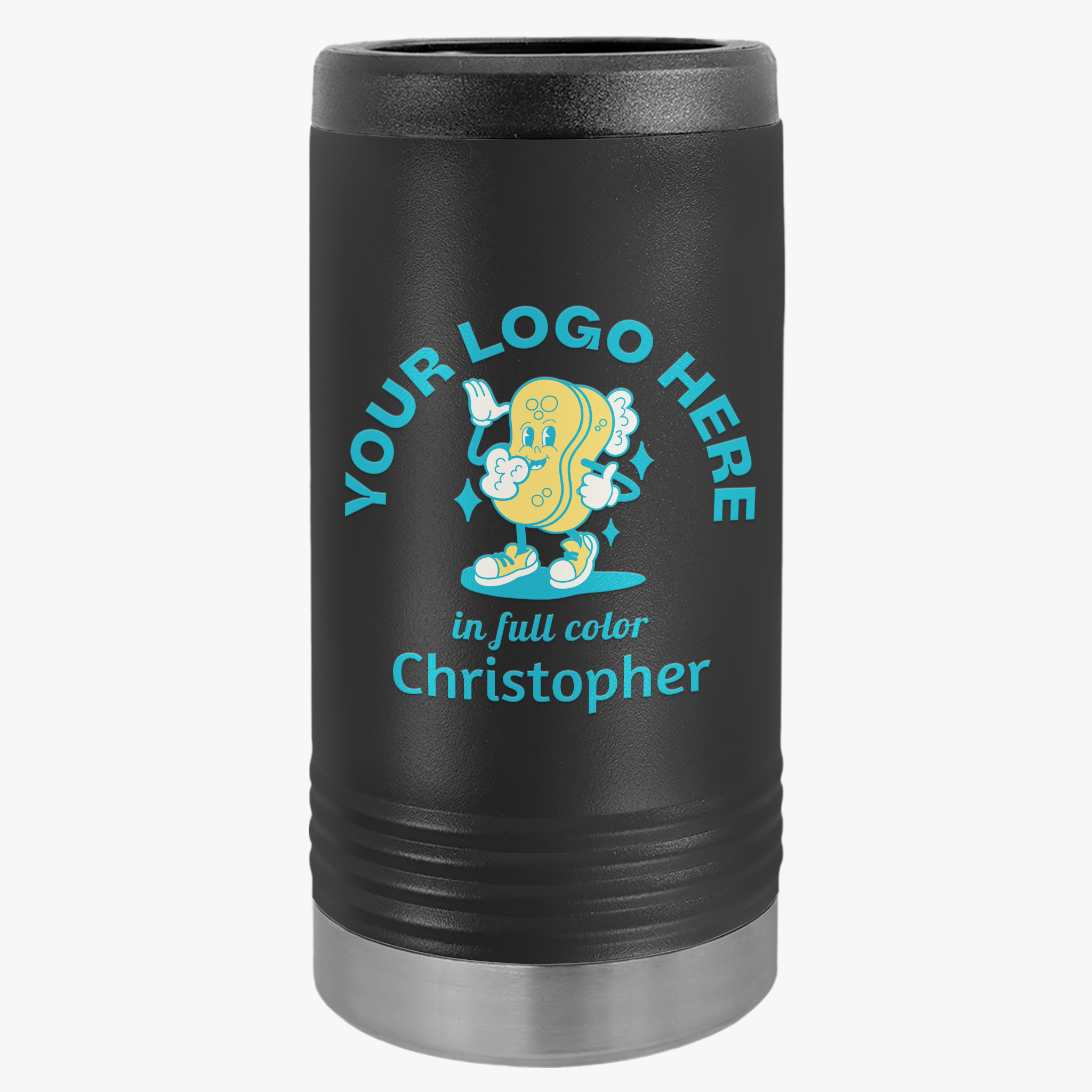 Personalized Slim Beverage Holder - Your Logo, Your Brand