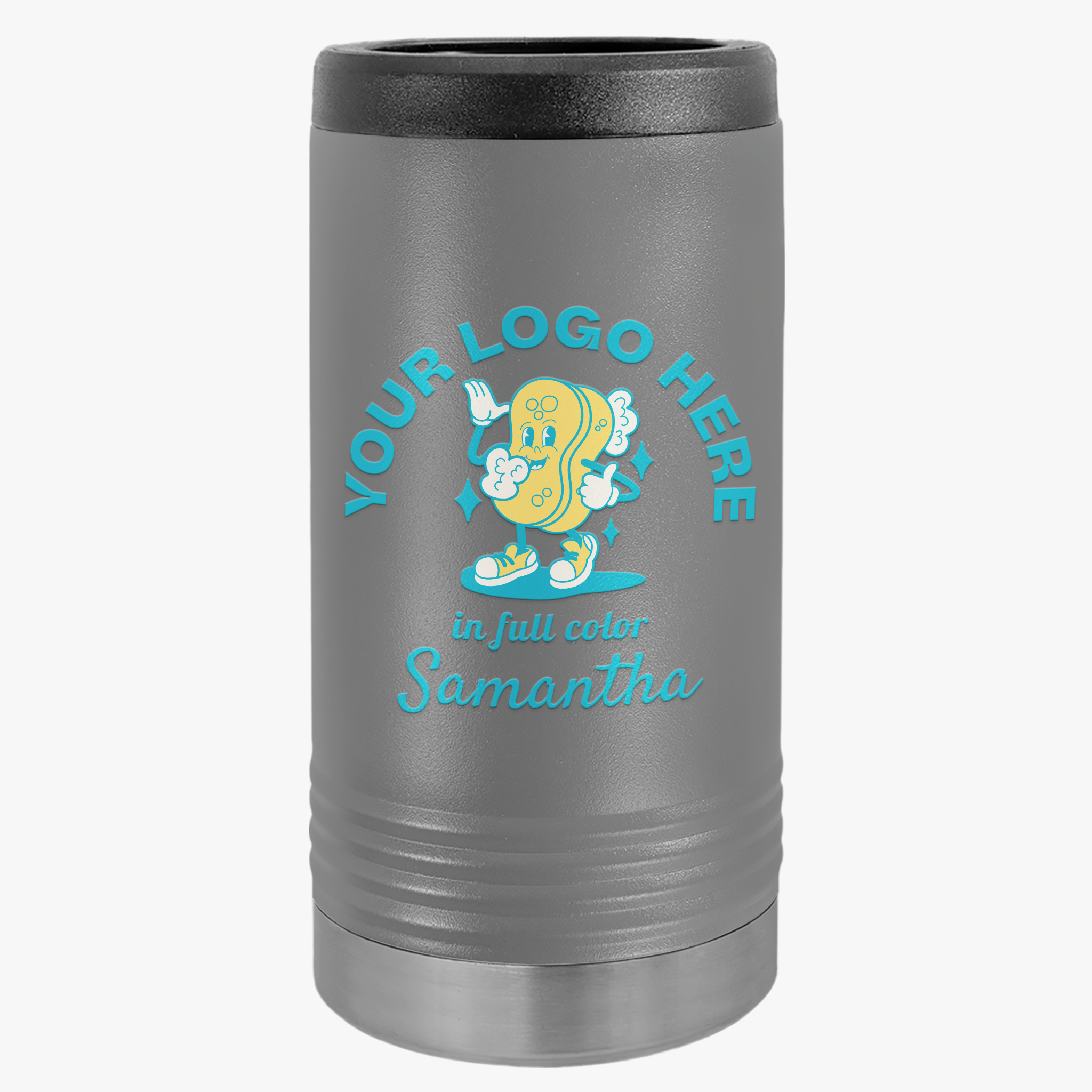 Personalized Slim Beverage Holder - Your Logo, Your Brand