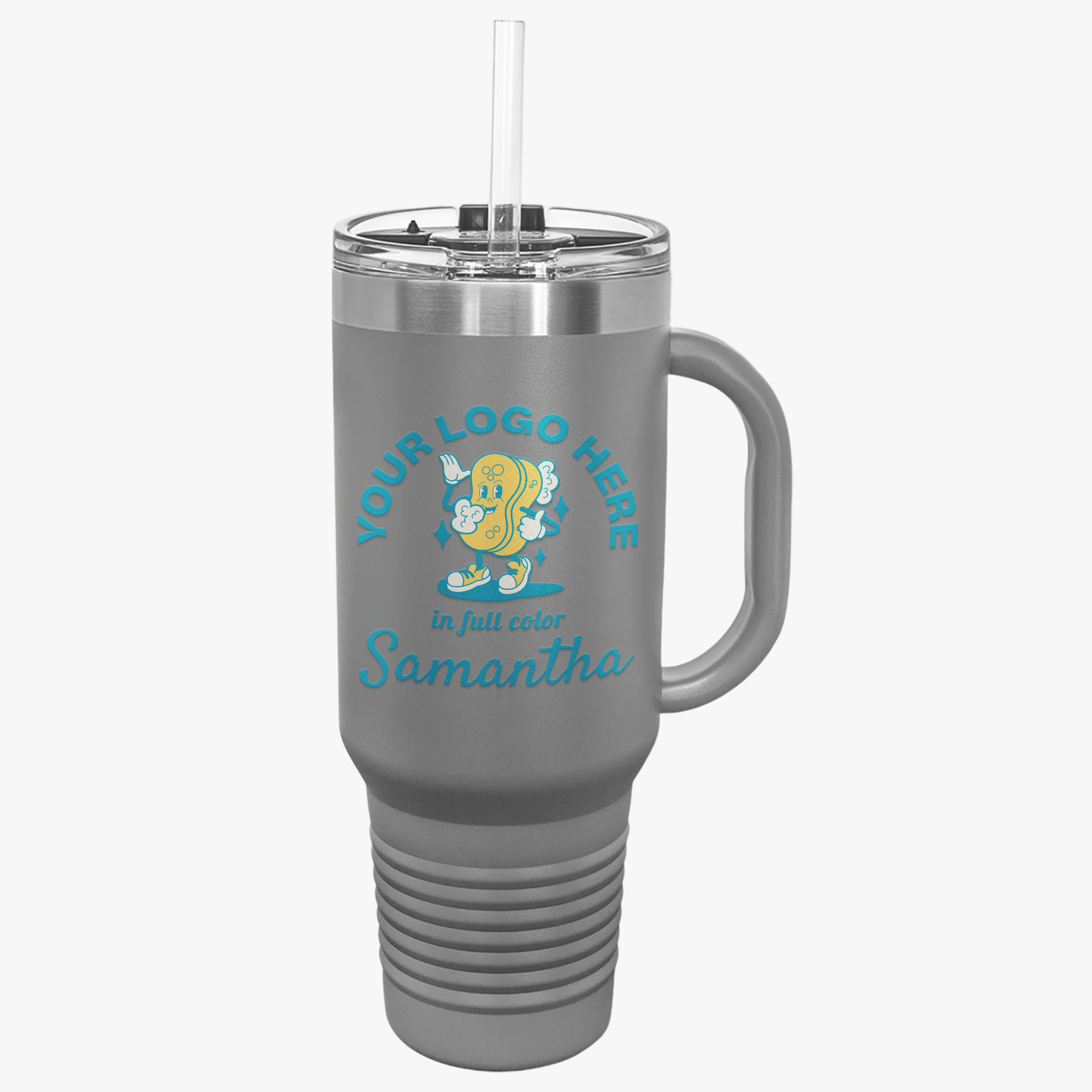 Personalized Insulated Travel Mug - 40oz - Your Logo, Your Brand