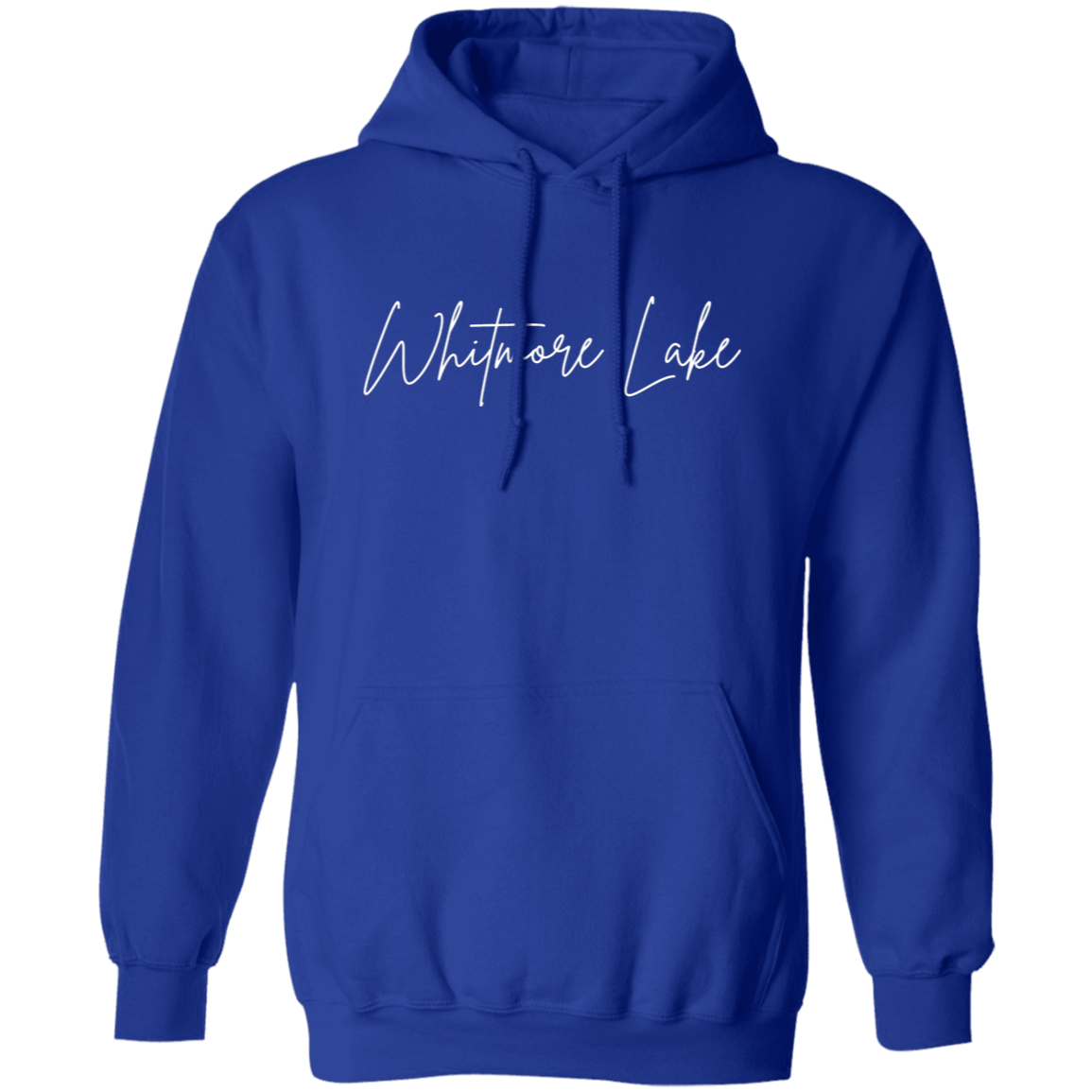 Whitmore Lake Skinny 1 White G185 Gildan Pullover Hoodie