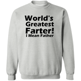 World's Greatest Farter G180 Crewneck Pullover Sweatshirt