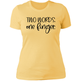 One Finger NL3900 Ladies' Boyfriend T-Shirt