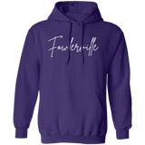Fowlerville Skinny 1 White G185 Gildan Pullover Hoodie