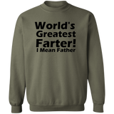 World's Greatest Farter G180 Crewneck Pullover Sweatshirt