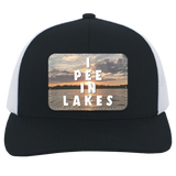 I Pee In Lakes Tie Baseline 104C Trucker Snap Back - Patch