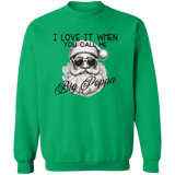 Santa Big Papa G180 Crewneck Pullover Sweatshirt