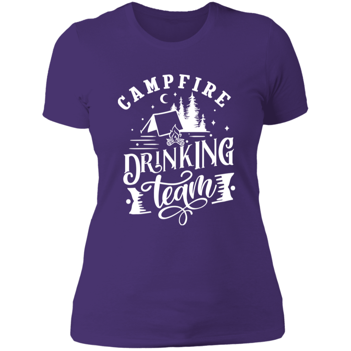 Campfire Drinking Team 1 W NL3900 Ladies' Boyfriend T-Shirt