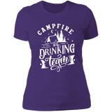 Campfire Drinking Team 1 W NL3900 Ladies' Boyfriend T-Shirt