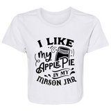 I Like My Apple Pie B8882 Ladies' Flowy Cropped Tee