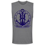 ***2 SIDED***  HRCL FL - Navy Boats N Hoes - - 2 Sided - UV 40+ Protection TT11M Team 365 Mens Zone Muscle Tee