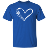 Heart & Snowflakes 1 G500 5.3 oz. T-Shirt