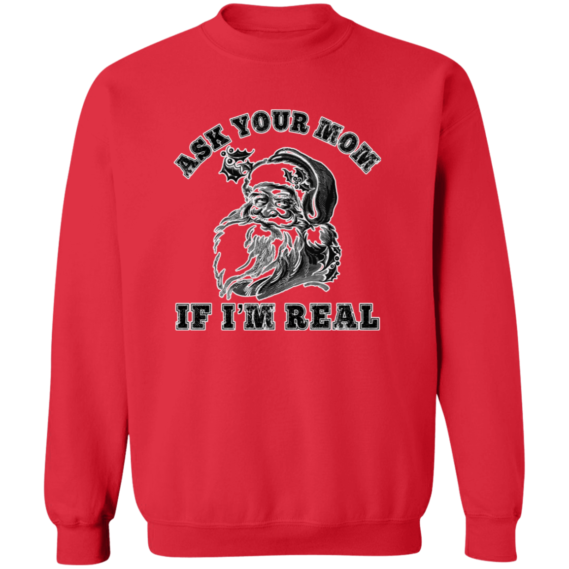 Ask Your Mom G180 Crewneck Pullover Sweatshirt