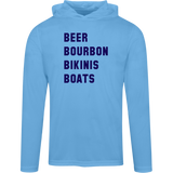 ***2 SIDED***  HRCL FL - Navy Beer Bourbon Bikinis Boats - TT41 Team 365 Mens Zone Hooded Tee