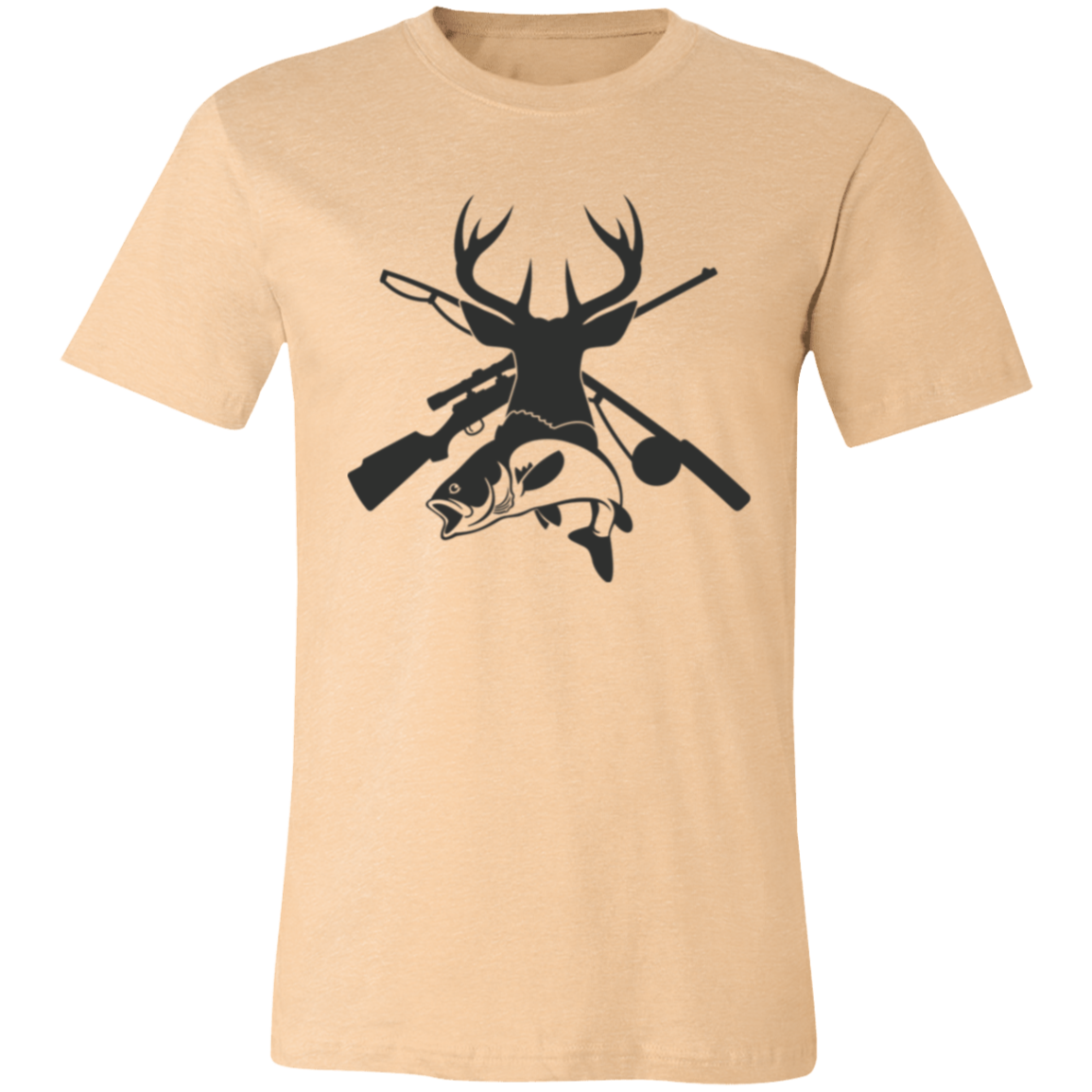 Deer And Fish 3001C Unisex Jersey Short-Sleeve T-Shirt