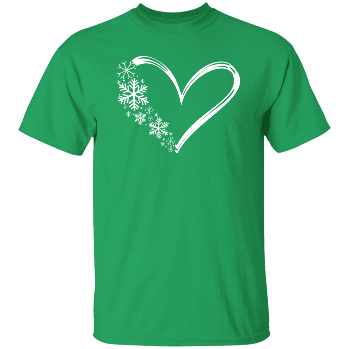 Heart & Snowflakes 1 G500 5.3 oz. T-Shirt