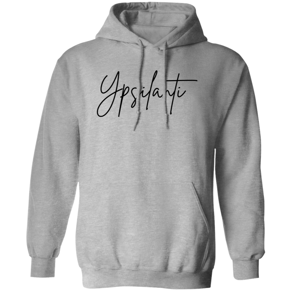 Ypsilanti Skinny 1 Black G185 Gildan Pullover Hoodie