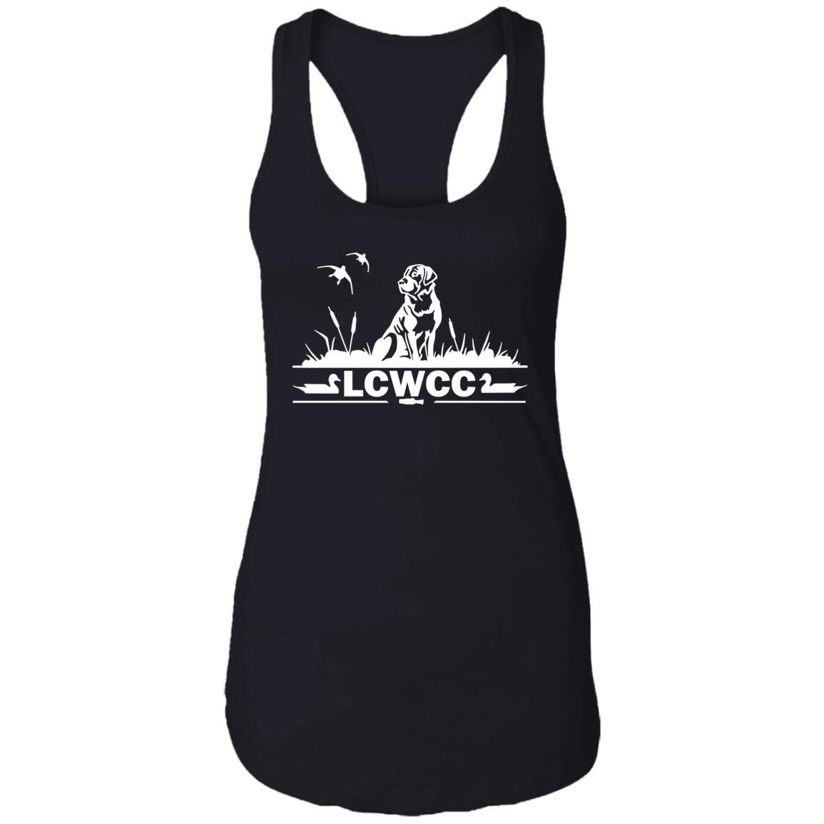 LCWCC Dog - White NL1533 Ladies Ideal Racerback Tank