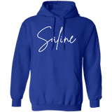Saline Skinny 1 White G185 Gildan Pullover Hoodie