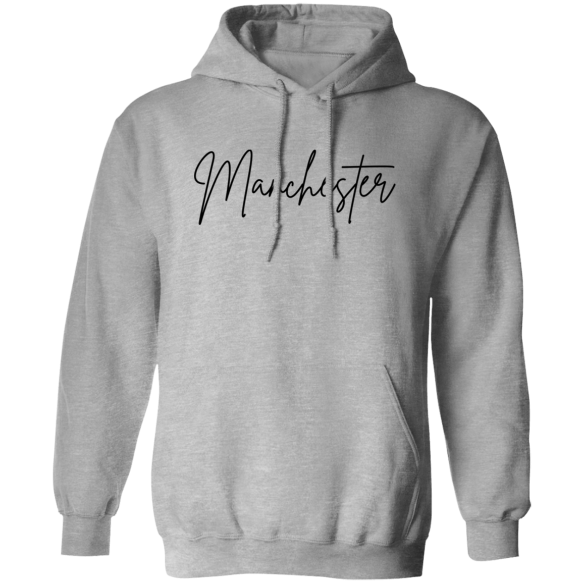 Manchester Skinny 1 Black G185 Gildan Pullover Hoodie