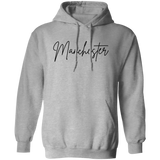 Manchester Skinny 1 Black G185 Gildan Pullover Hoodie