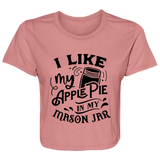 I Like My Apple Pie B8882 Ladies' Flowy Cropped Tee