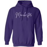 Manchester Skinny 1 White G185 Gildan Pullover Hoodie