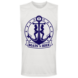 ***2 SIDED***  HRCL FL - Navy Boats N Hoes - - 2 Sided - UV 40+ Protection TT11M Team 365 Mens Zone Muscle Tee