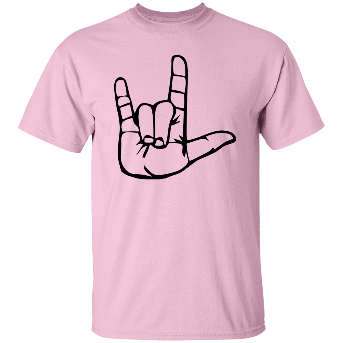 I Love You ASL G500 5.3 oz. T-Shirt