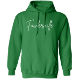 Fowlerville Skinny 1 White G185 Gildan Pullover Hoodie