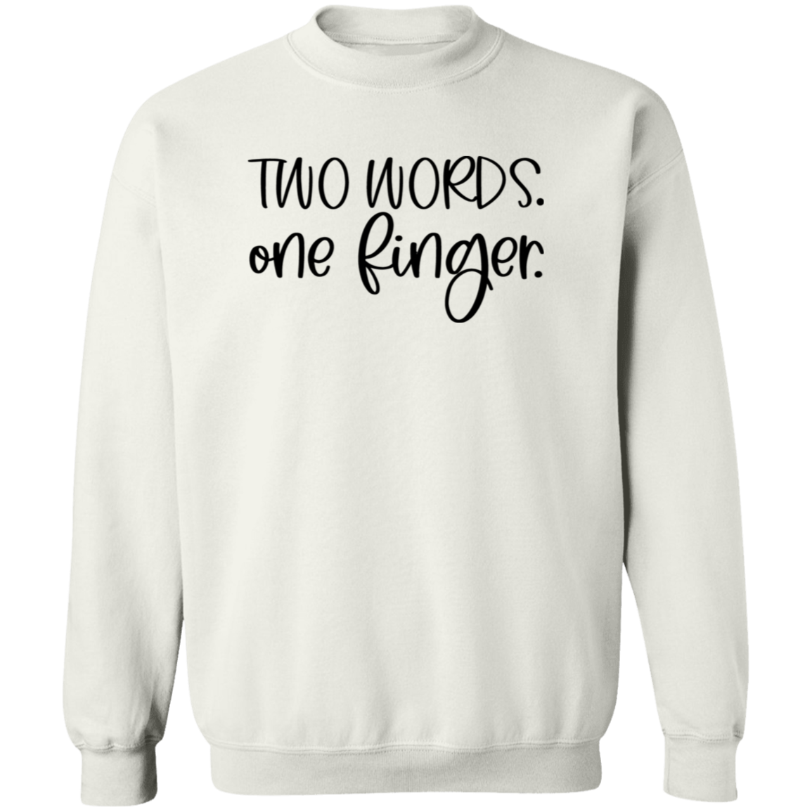 One Finger G180 Crewneck Pullover Sweatshirt