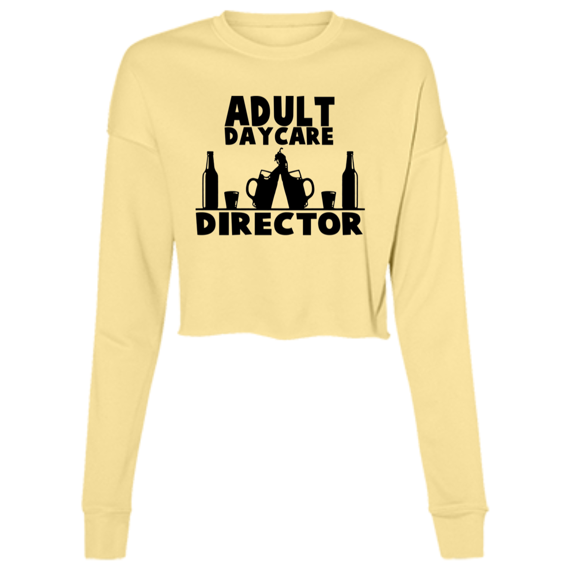 Adult Day Care B7503 Ladies' Cropped Fleece Crew