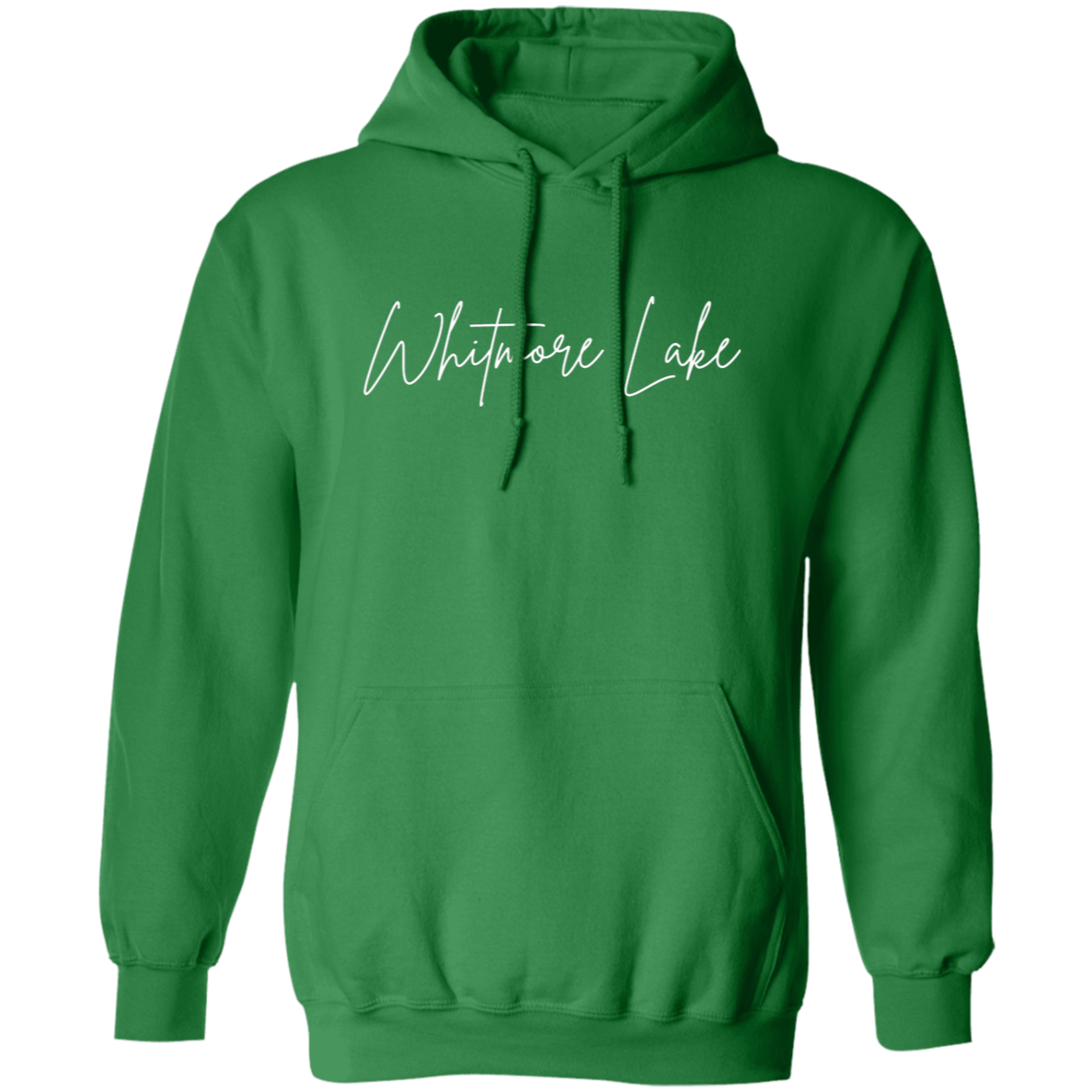 Whitmore Lake Skinny 1 White G185 Gildan Pullover Hoodie