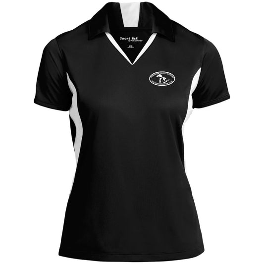 LCWCC Lakes - White LST655 Ladies' Colorblock Performance Polo