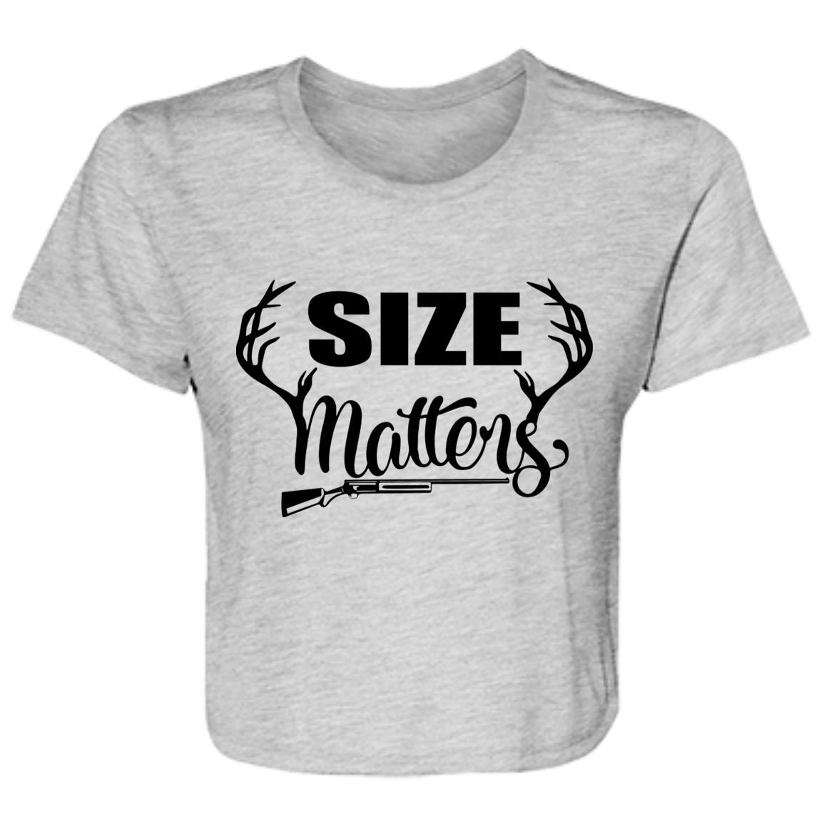 Size Matters B8882 Ladies' Flowy Cropped Tee