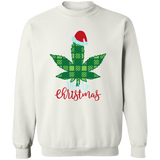 Weed Merry Christmas G180 Crewneck Pullover Sweatshirt