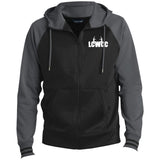 LCWCC Rack Logo - White ST236 Men's Sport-Wick® Full-Zip Hooded Jacket