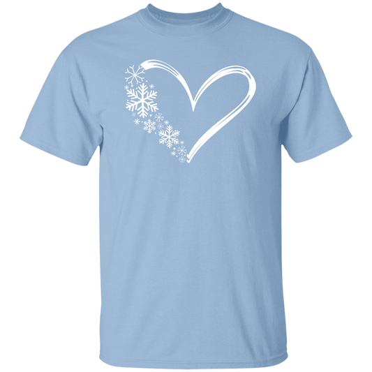 Heart & Snowflakes 1 G500 5.3 oz. T-Shirt