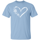 Heart & Snowflakes 1 G500 5.3 oz. T-Shirt