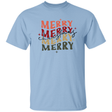 Merry Christmas Retro Wave G500 5.3 oz. T-Shirt