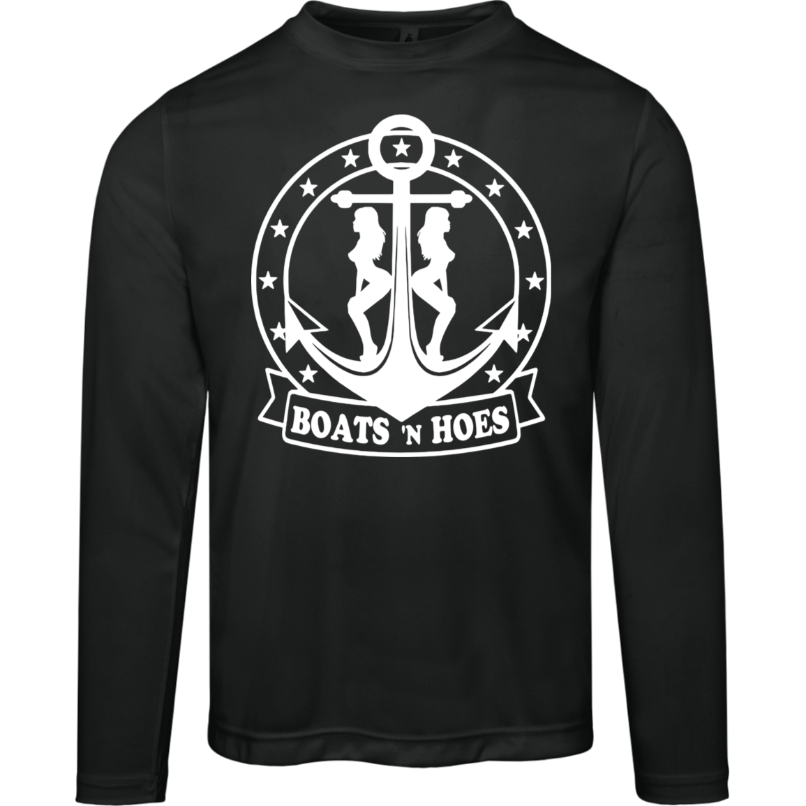***2 SIDED***  HRCL FL - Boats N Hoes - 2 Sided - UV 40+ Protection TT11L Team 365 Mens Zone Long Sleeve Tee