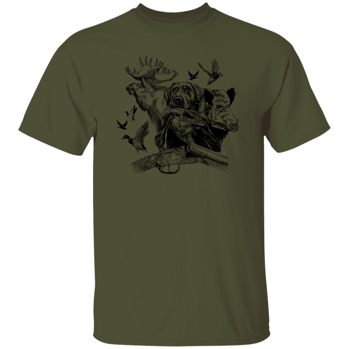 Hunting Dog 2 G500 5.3 oz. T-Shirt